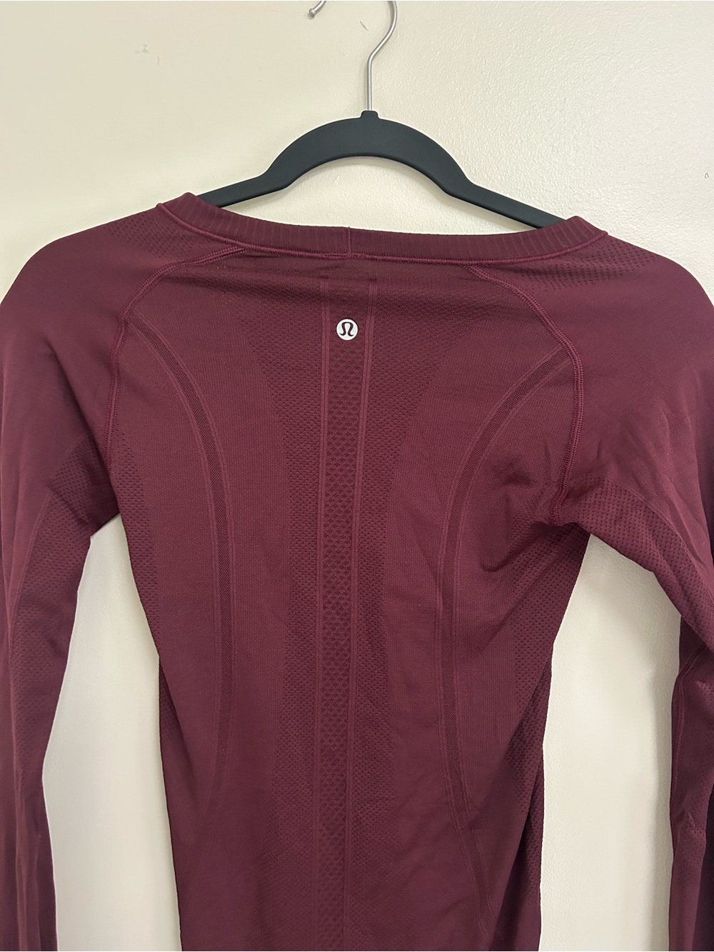 lululemon athletica Long Sleeve Crew in Deep Burgundy